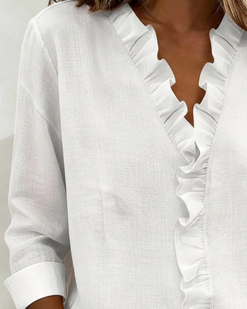 Dorothy | Classic Ruffled Blouse