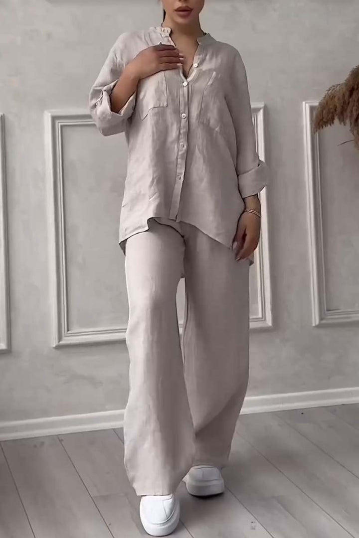 Fara - Luxe Ensemble – Shirt & Trousers Set